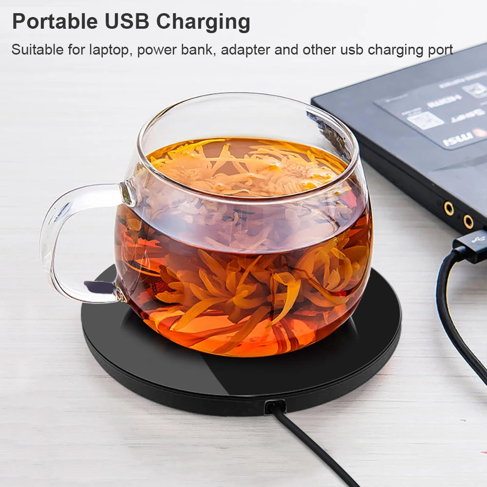 Mug Warmer Cup Heater Mini USB Cup Warmer Electric Thermostatic Coaster Coffee Milk Tea Water Heating Pad Constant Warming Mat
