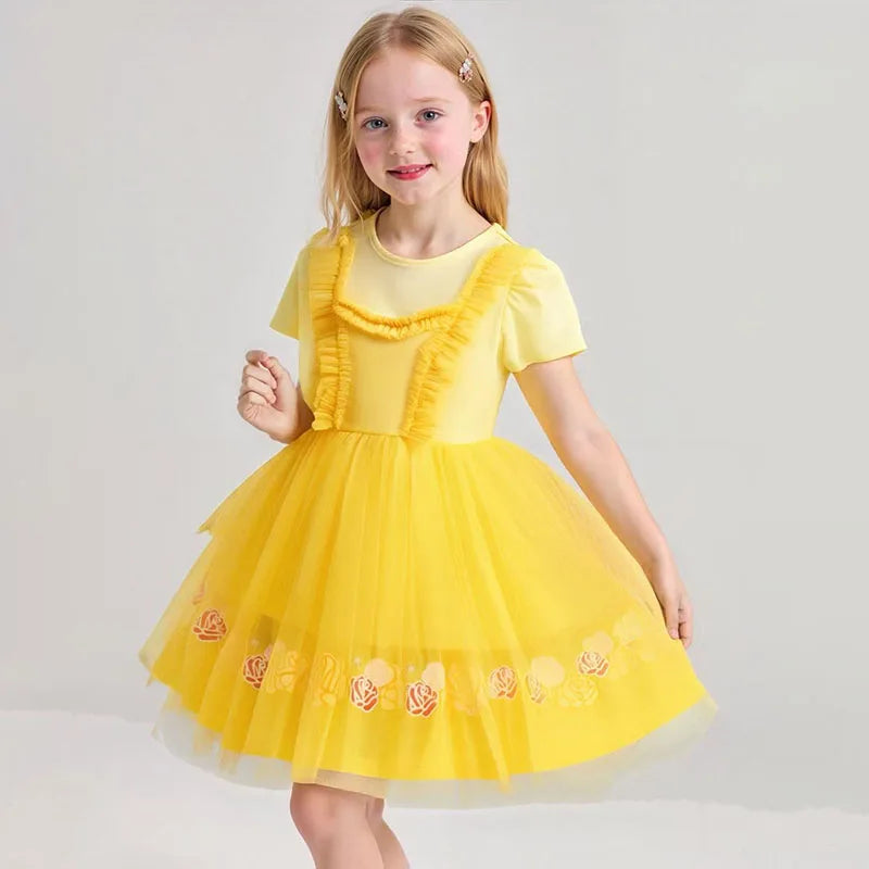 Halloween Lolita Dress Blue And White Poker Elements Princess Dress Bow Apron Baby Girls Dress Birthday Party Cosplay Costume