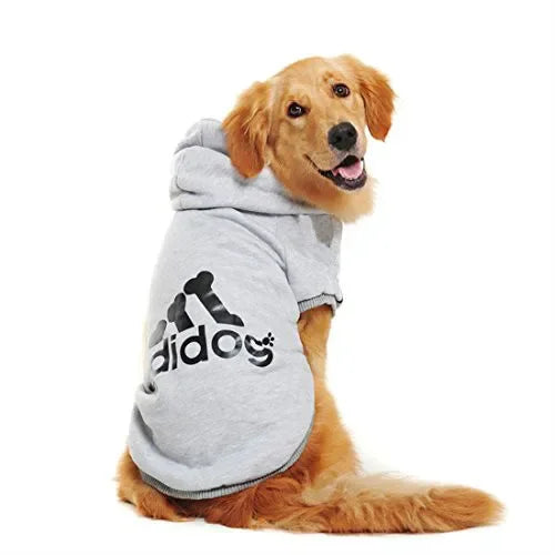 3XL-9XL Big Dog Sweatshirt  Adidog Dog Clothes for Large Dogs Labrador Cotton Hooded Warm Two-Legged Pets Jacket Outfit Hot Sell