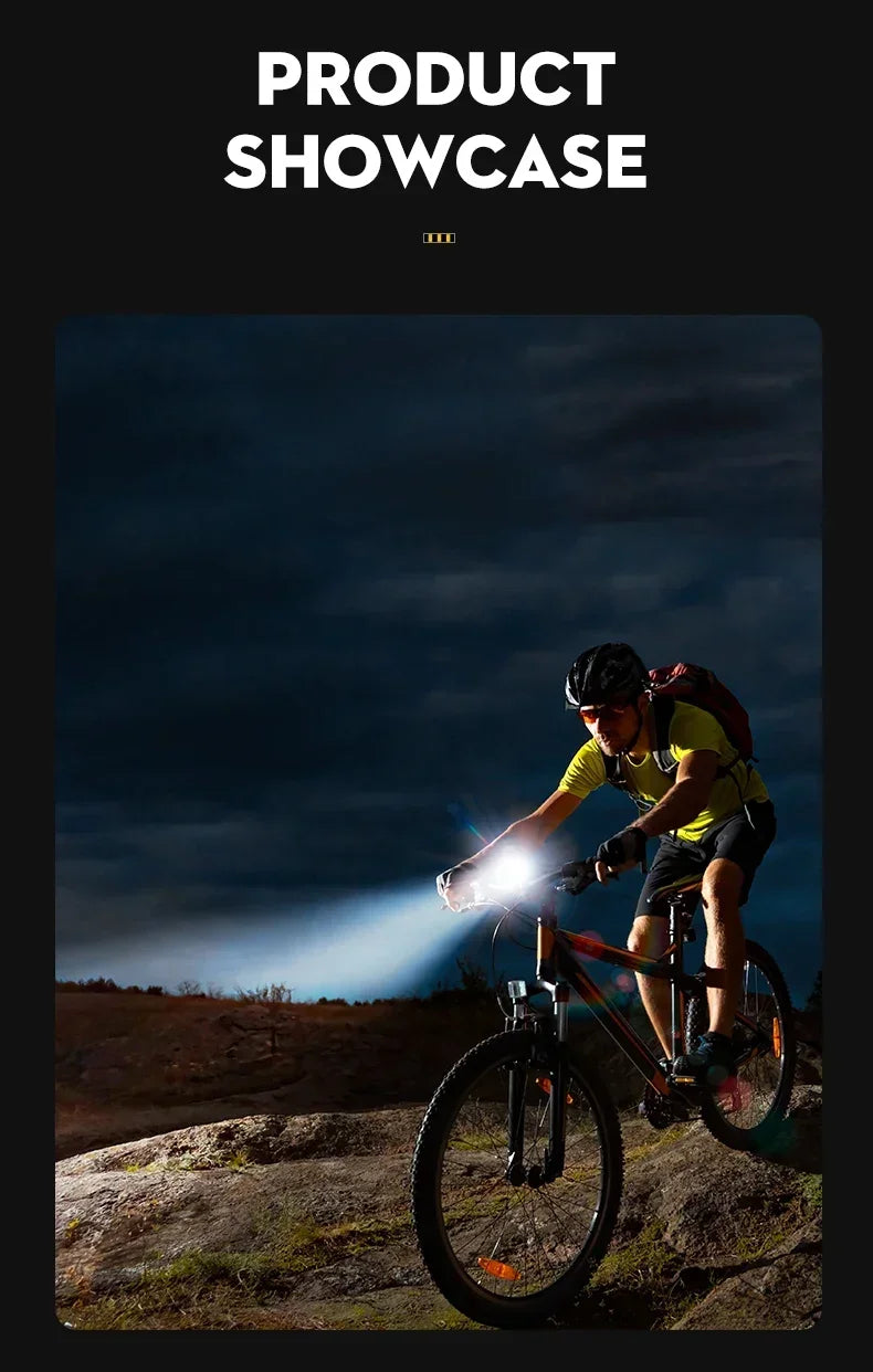 4-in-1 LED Bicycle Light 3000mAh Bike Headlamp Power Bank 400Lumen Handlebar Rechargeable Front Lamp MTB Road Cycling Flashlight