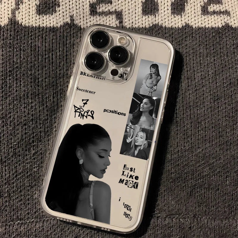 Singer A-Ariana Grandes Hot Phone Case For IPhone 17 16e 16 15 14 13 12 11 Mini Air Pro Max X XR XSMax 7 8 Plus Soft Back Cover