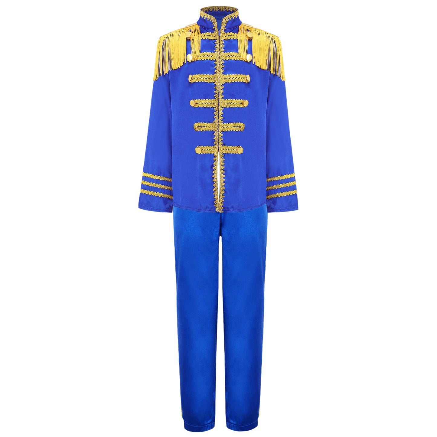 Kids Girls 60s Retro Hippie Rock Band Musician Costume Halloween Cosplay Carnival Party Circus Drummer Parade Tassel Jacket Coat