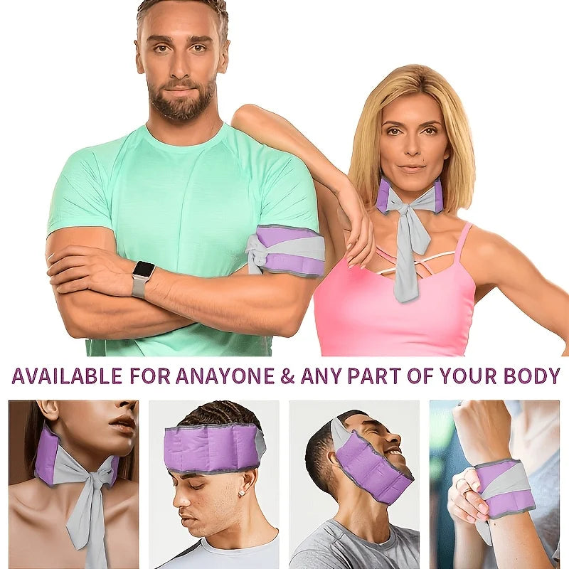 Water-absorbing cooling ice neck towel, the ultimate sports cooling essential