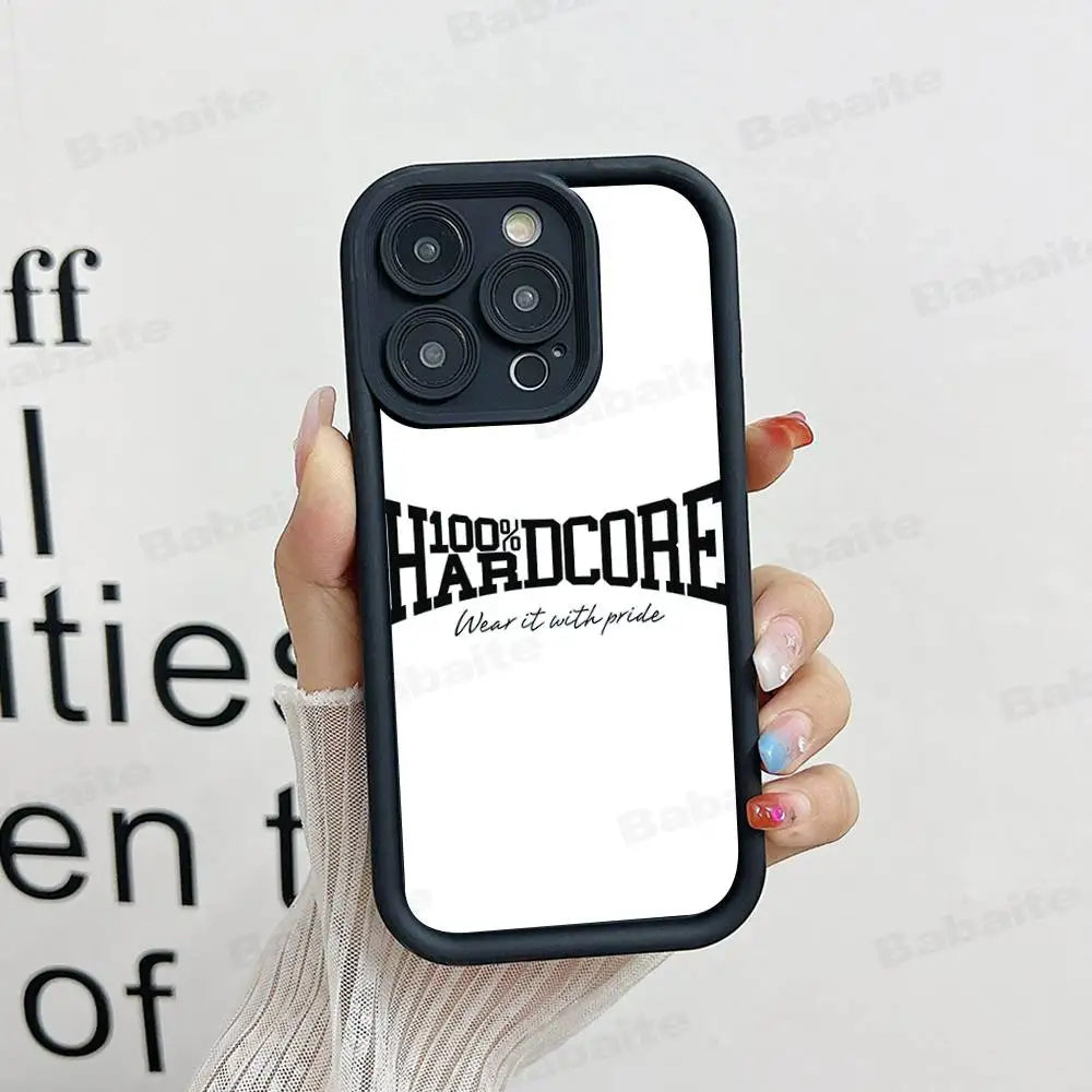 100 Hardcore Dog To The Bone Phone Case For IPhone 17 16 15 14 13 12 11 Pro Max Mini Plus Soft TPU Back Cover