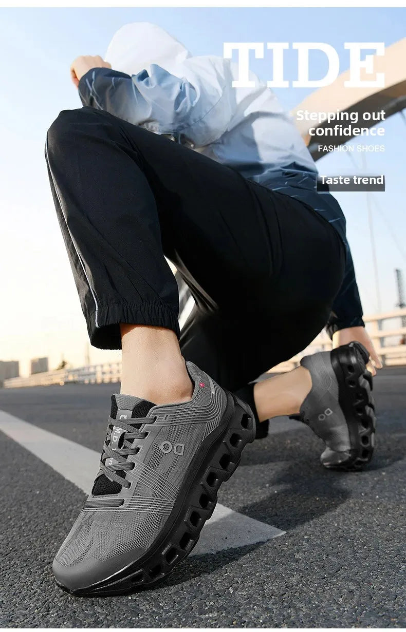 Fashionable Large Size Korean Style Men's Running Shoes Casual Sport Shoes for Teenagers And Students Comfortable Breathable