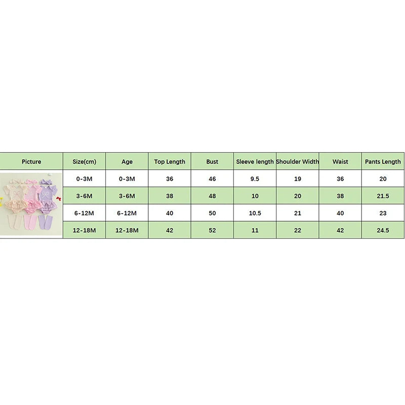 0-18M Newborn Infant Baby Girl Summer Outfits Bow Embroidery Short Sleeve Romper+Tutu Skirt Shorts+Socks +Headband Set