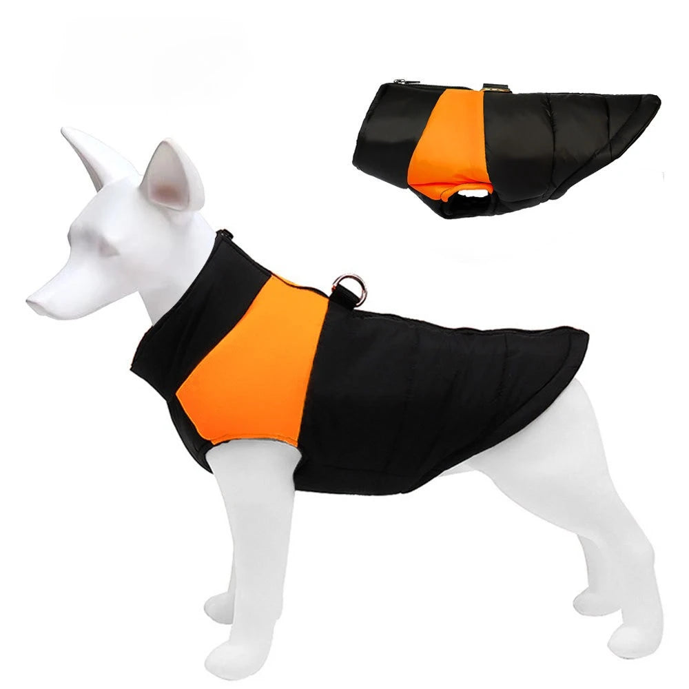 Warm Dog Coats Vest, Waterproof Dogs Jacket Fleece Pet Winter Cold Weather Coat Dogs Cozy Snow Jackets Outfits for Dogs Puppy