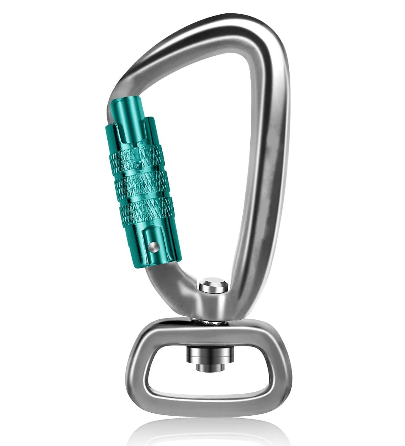 Safety Carabiner Clip Auto Locking 360 Rotational Hook 4KN Pull for Dog Leash Hammocks Backpacks Outdoor Climbing Accessories