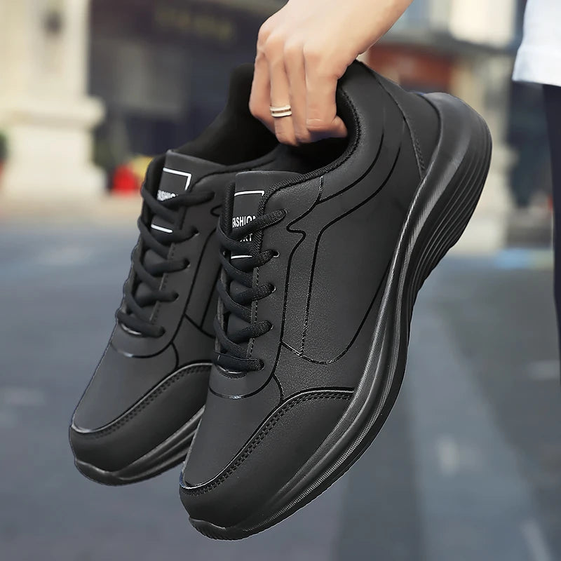 2024 New Sneakers Men Casual Shoes Comfotable Lightweight Men High Quality Running Shoes Outdoor Waterproof Leather Sport Shoes