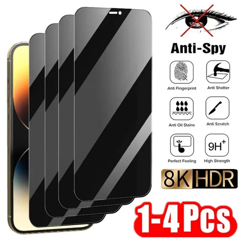1-4PCS Privacy Screen Protector Tempered Glass For Redmi Note 15 Pro 5G 14 13 12 11 10 11S 10S 15C 14C 13C 12C 10C A3 Glass Film