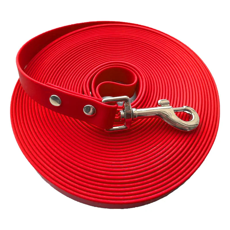 Waterproof Dog Leash PVC Long Dog Training Leash 10 Meters 15m Lead For Dogs Nylon Dog Rope Strong Durable Dog Strap For Dogs