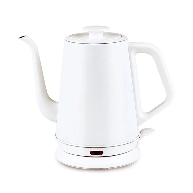 220V Electric Kettle Household Gooseneck TeaPot 1.0L Water Boiler Hand Brewing Coffee Pot Tea Maker 304 Stainless Steel Liner