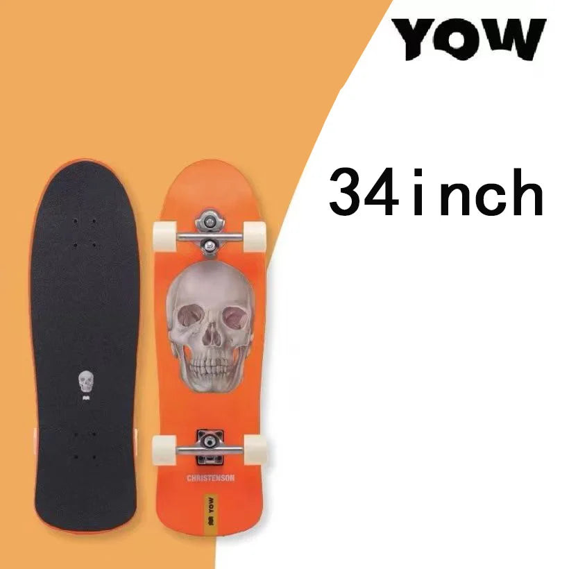 land surf YOW skateboard longboards whole kits good quality spring system branded with trucks wheels bearings and tool