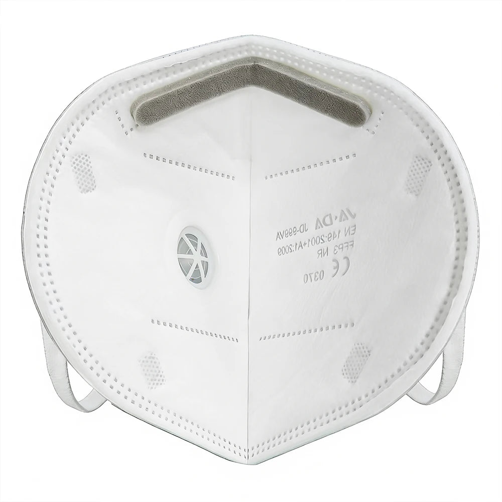 10/30 PCS EU FFP3 Face Masks Breathing Valve Sponge Strip Dustproof CE0370 Anti Haze Workshop 7-Layer Individually Pack