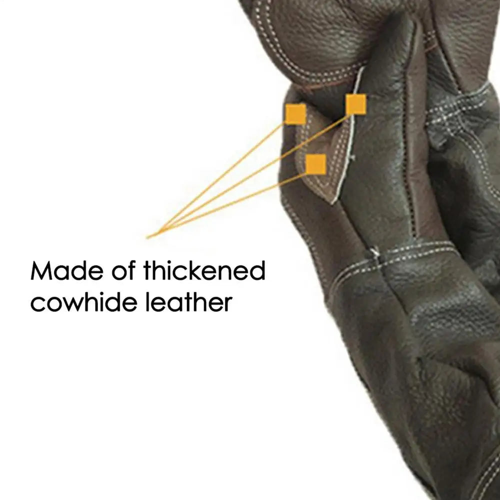 New Pet Gloves Leather Antigrasping Anti Bite Protective Gloves For Cat Dog Gardening Work Gloves Pets Training Feeding Gloves