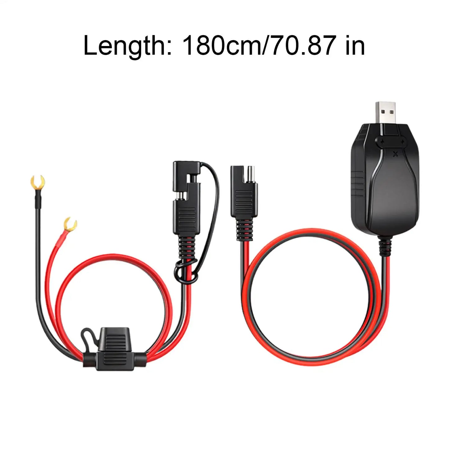 Portable 12V Motorcycle Battery USB Charger USB Smart Portable Maintainer Outdoor C Emergency Power Charger For Car Marine Boat