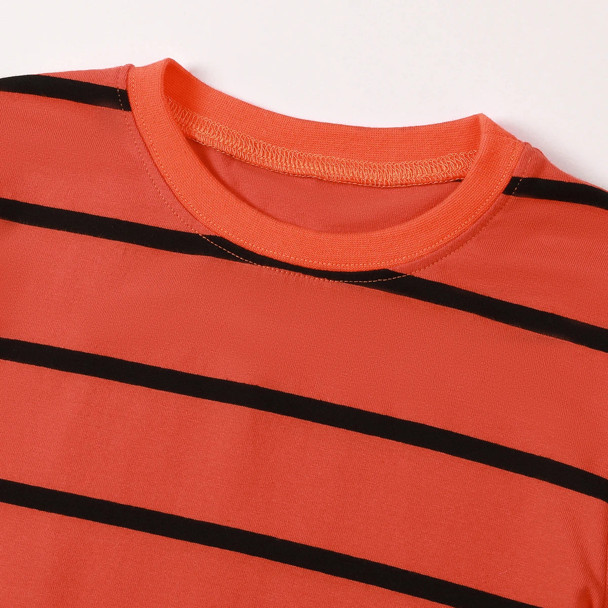 Halloween Pajamas for Kids Toddler Boys Stripe Orange and Black Pyjamas Set Carnival Cosplay Party Gift Winter Cotton Costume