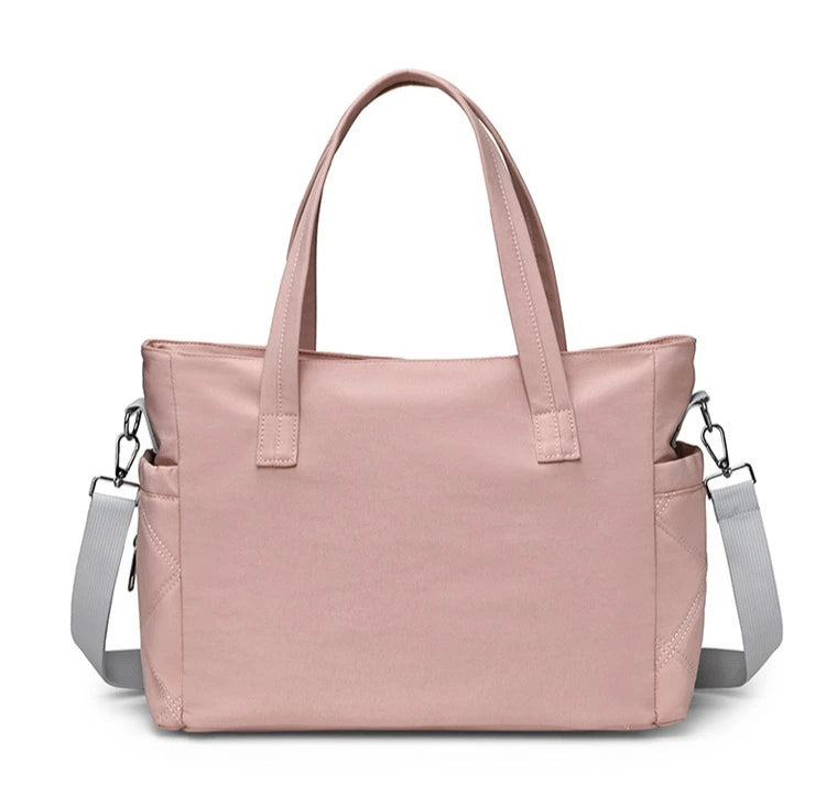 Personalized Name Simple Mommy Bag Large Capacity Solid Color Single Shoulder Crossbody Bag Baby Diaper Storage Bags