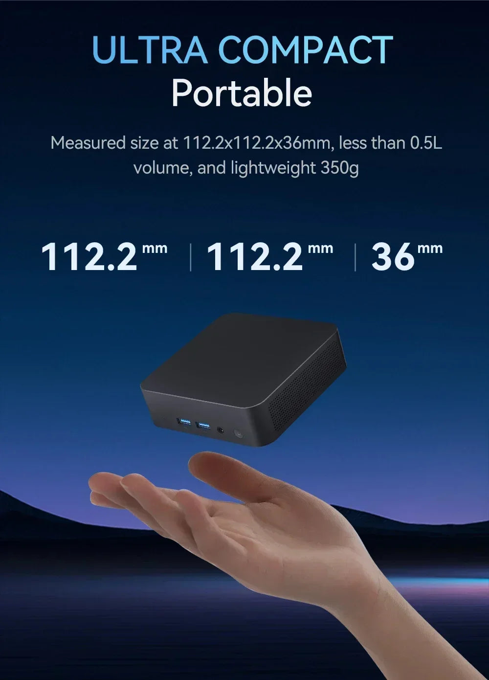 Portable Mini PC Core I9-10980HK Gaming Mini PC Windows 11 Pro 16GB/32GB DDR4 1TB 2TB M.2 SSD WiFi 6 BT5.2 Desktop Computer