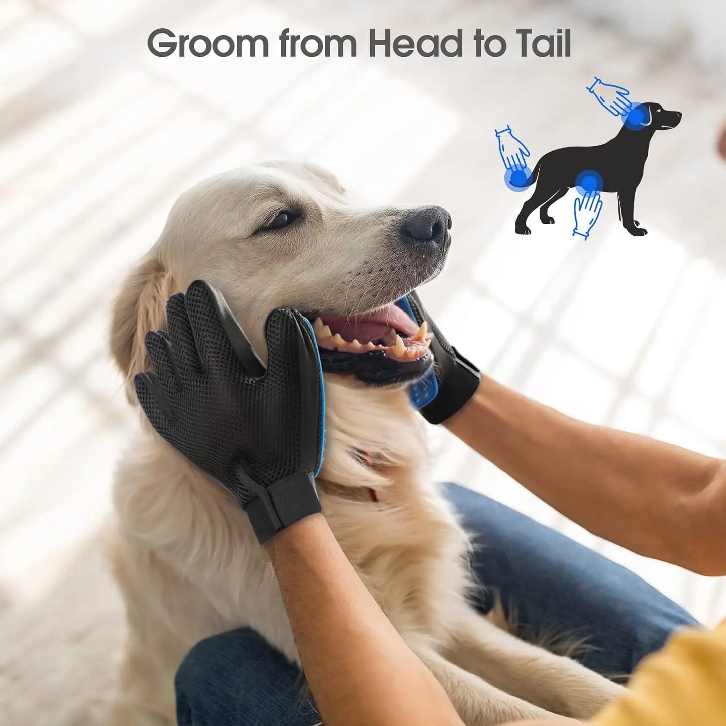Pet Glove Cat Grooming Hair Deshedding Brush s Dog Comb for Dog Cats Bath Remover Clean Massage For Animal