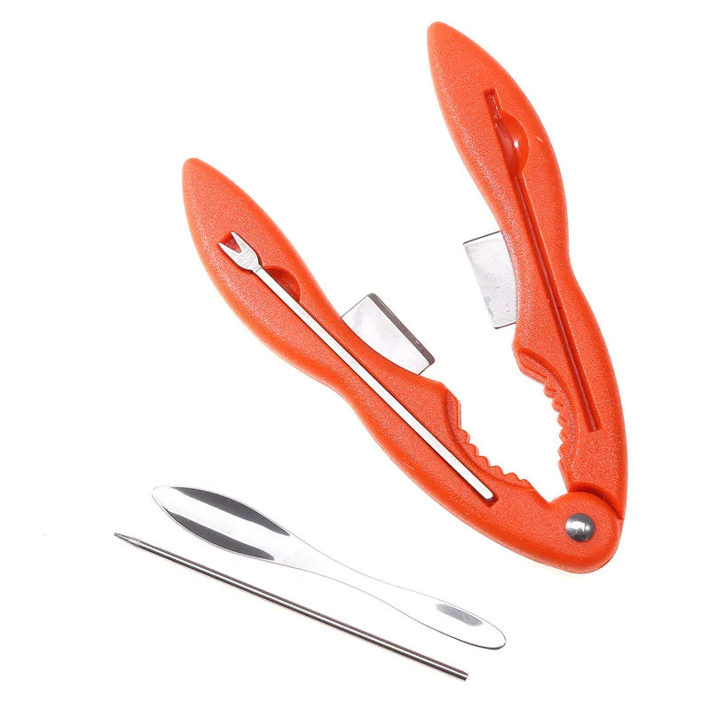 Creative Lobster Cracker Crab Claws Sheller Walnut Clip Sea Food Tool Lobster Clamp Pliers Clip Home Kitchen Seafood Tools 4pcs