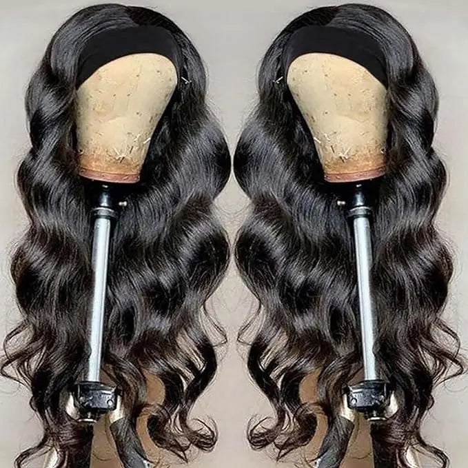32 Inch Body Wave Headband Wig for Women Human Hair Glueless Wear and Go Glueless Brazilian Virgin Human Hair 250 Density