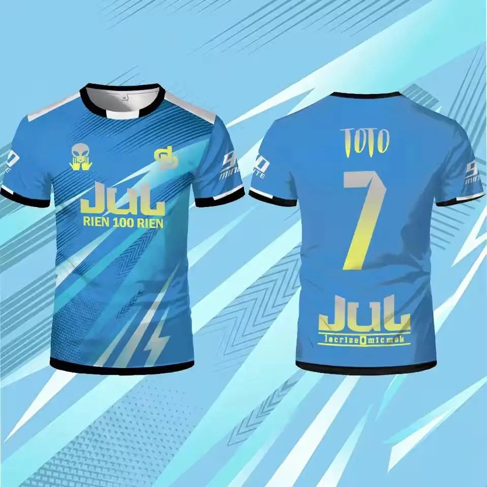 Jul Toto Ninetta 2026 Rien 100 Rien Soccer Jersey Summer Outdoor Breathable Training T-shirt Unisex Crew Neck Tee For Mens Women