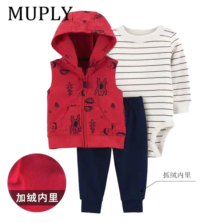 3-piece Suit Summer Baby Clothes Sets Baby Short Sleeve Shorts Cover Clothes Cute Girls Bebe Children Cotton 100% Clothing 6-24M