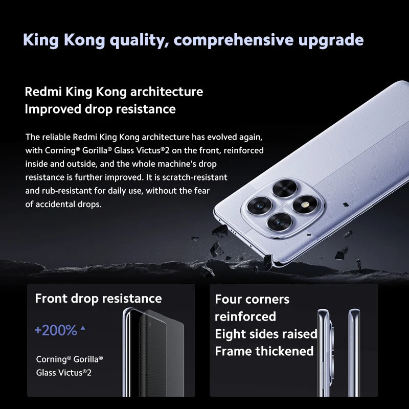 Xiaomi Redmi Note 14 Pro Chinese Version 120Hz 50MP Xiaomi HyperOS 5500mmAh(typ) battery 45W turbo charging Dimensity 7300-Ultra