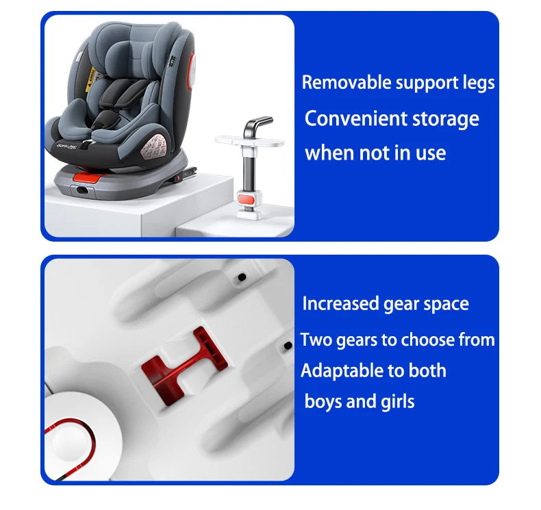 Child seat 360° ISOFIX rotating baby car seat Child Car Safety Seats ECE R129 5-point seat belt 0-12 Years Suitable for newborn