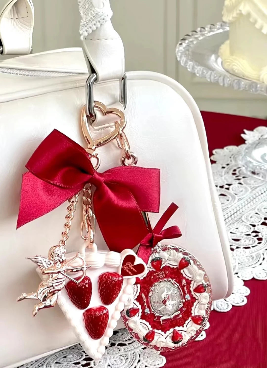 Flower Knows Strawberry Cupid Collection Solid Perfume Balm Pendant Perfumes For Men And Women Original