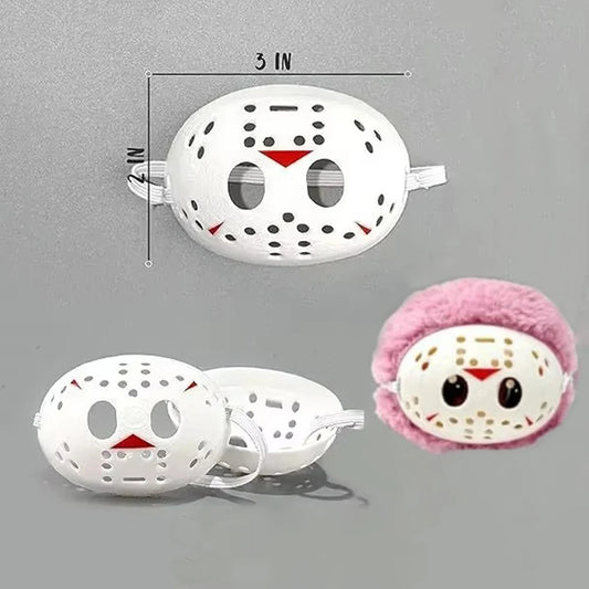 Halloween Ghost Scary Mask Decoration Gift DIY Creative Clothing for Labubu Doll Accessories Halloween Costume