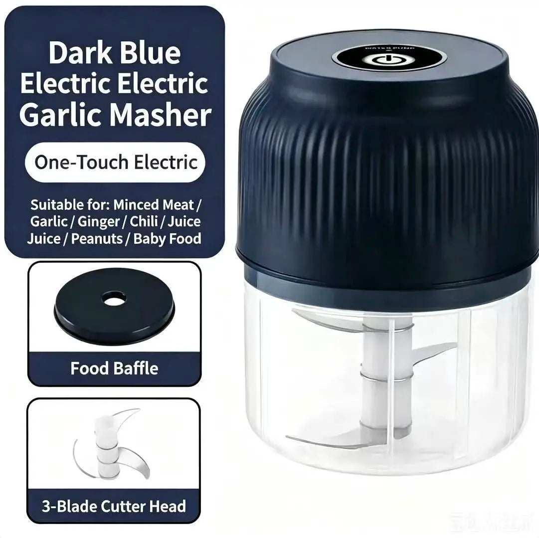 Mini Electric Garlic Masher Crusher Wireless USB Rechargeable Vegetable Chopper Garlic Crusher Food Chopper Kitchen Gadgets New