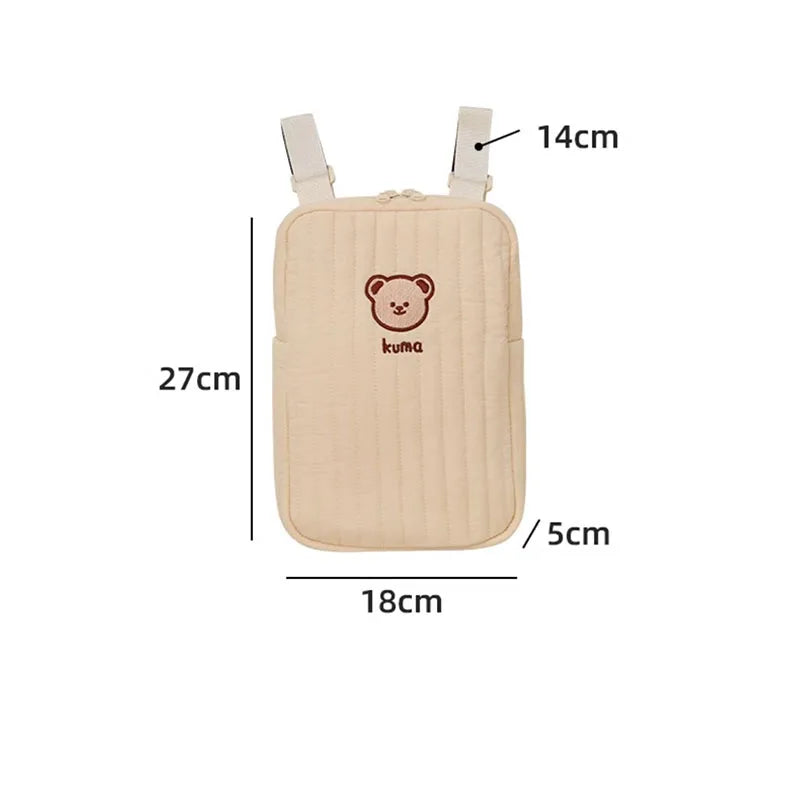 Bear Mommy Bag Baby Stroller Bag Pram Baby Stuff Organizer Holder Baby Stroller Accessories Hanging Caddy Storage Bag