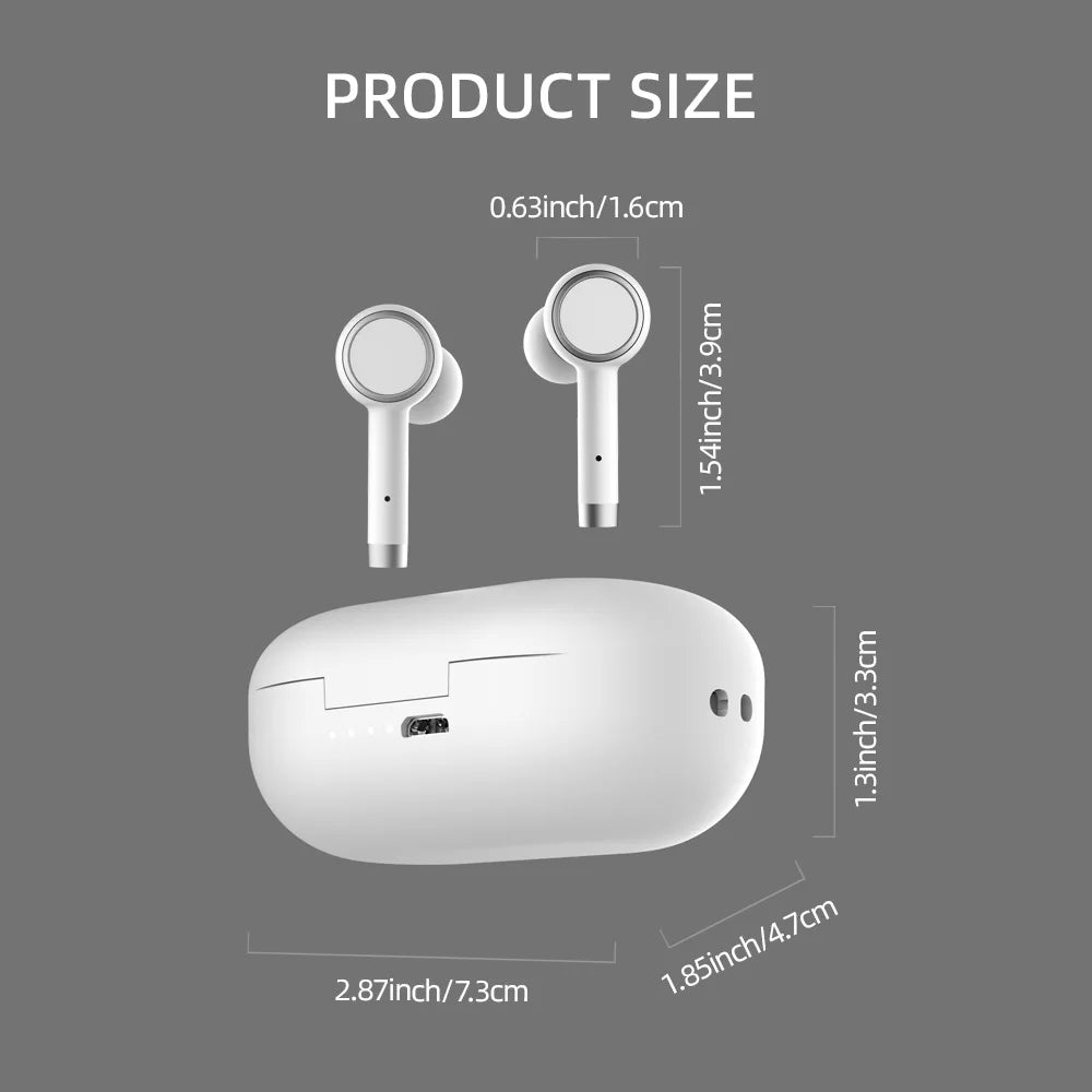 In Ear Binaural Chamber Hearing Aids with 4 Channels Rechargeable Wireless Noise Reduction for Moderate to Mild Hearing Loss