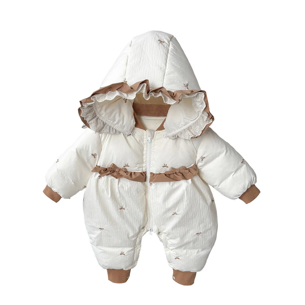 Baby Winter Cotton Clothes, Newborn Children, Baby Winter Stylish Cute Hooded Warm Clothes Winter Clothes Thick Climbing Clothes
