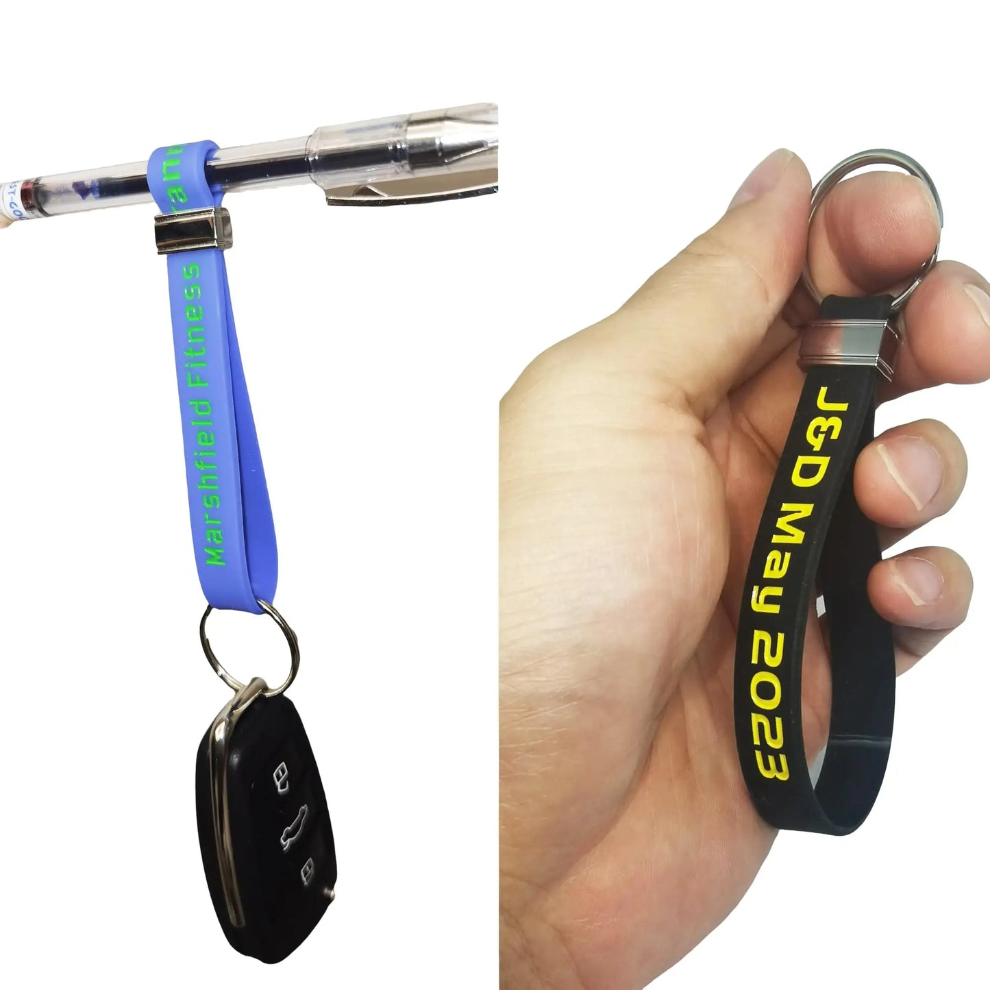Custom Keychains Personalized Key Rings Llaveros Personalizados Customized for Events, Gifts, Backpacks, Awareness, Business