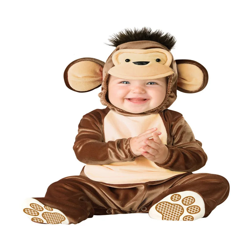 Halloween Baby Boy Girl Clothes Romper Onesie Newborn Toddler Christmas Rompers Flannel Warm Soft Baby Infant Costume