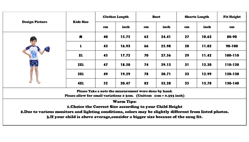 New Kids Swimsuit Medium Kids Baby Split Suit Swim Trunks Light Short Sleeve Beach Swimsuit Boys Swimsuit Swim Trunks Quick Dry
