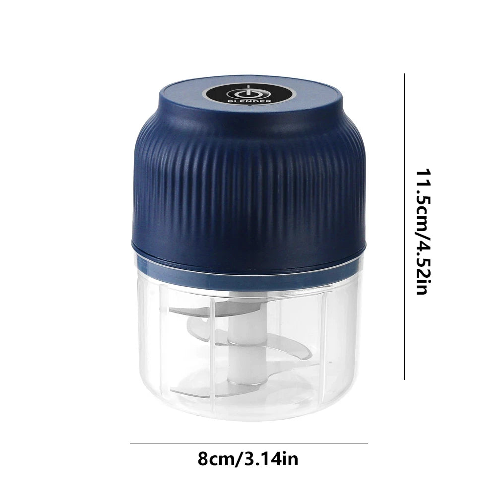 Mini Electric Garlic Masher Crusher Wireless USB Rechargeable Vegetable Chopper Garlic Crusher Food Chopper Kitchen Gadgets New