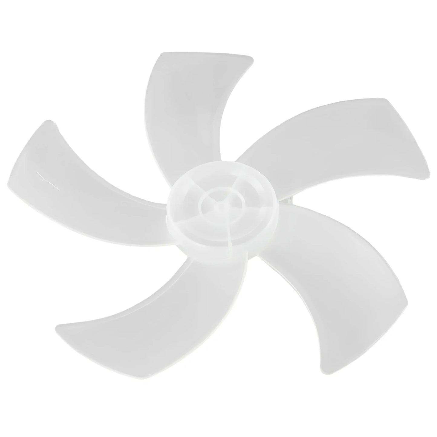 Replacement Fan Blade for 16 Inch Household Stand or Desk Fans 5 Leaves Plastic Blade with Nut Cover Offering Use