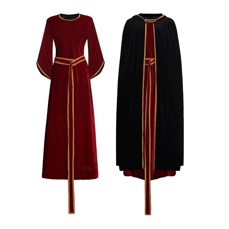 2025 Fancy cosplay costumes Rapunzel Mother Gothel duo costumes cloak set Halloween party dresses for Adult Disguise Wear