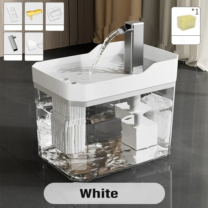 1.5L Cat Water Fountain USB Automatic Water Dispenser Live Circulation Filter Pet Drinker Quiet Pet Water Fountain Cat Small Pet