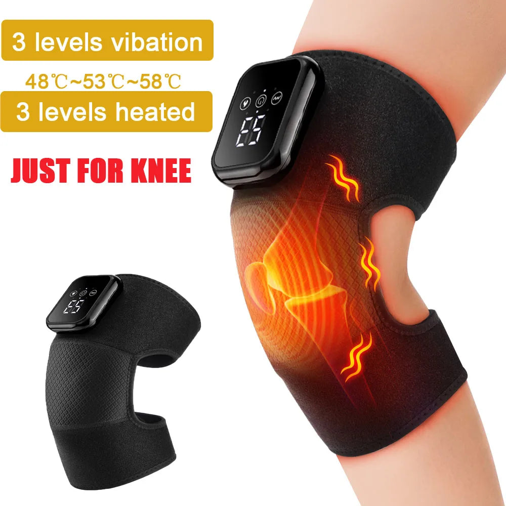 Heating Massage Knee Pad Shoulder Elbow Smart Vibration Hot Compress Protemote Blood Circulation Muscle Relax Joint Massager