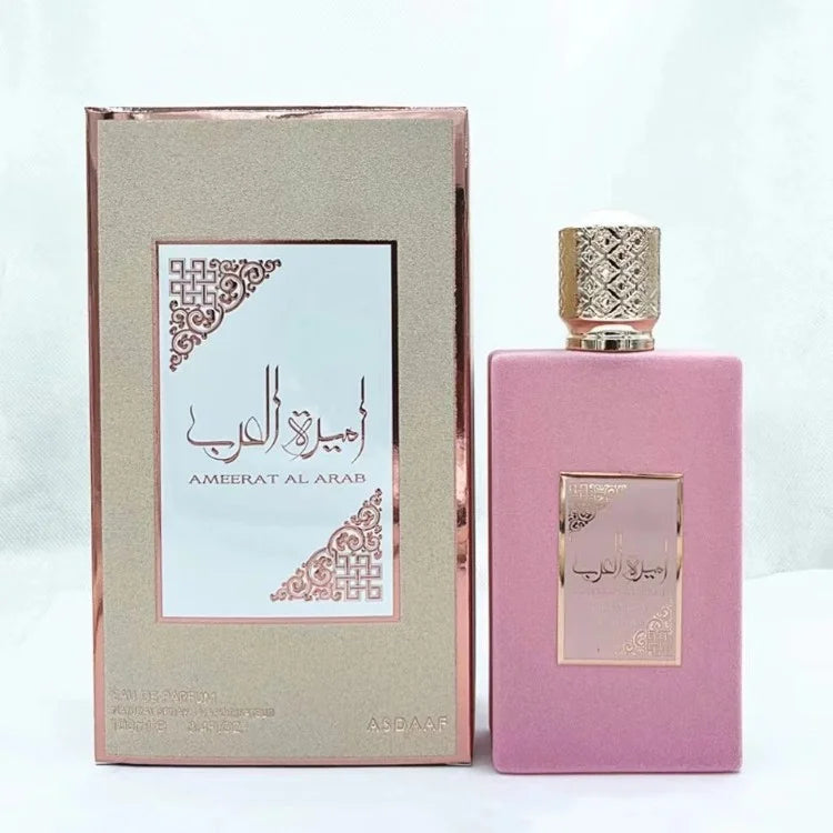 Luxury Ameerat Al Arab Perfume For Women, Black Red Pink Velvet EDP, Oriental Long Lasting Scent, High Quality Gift