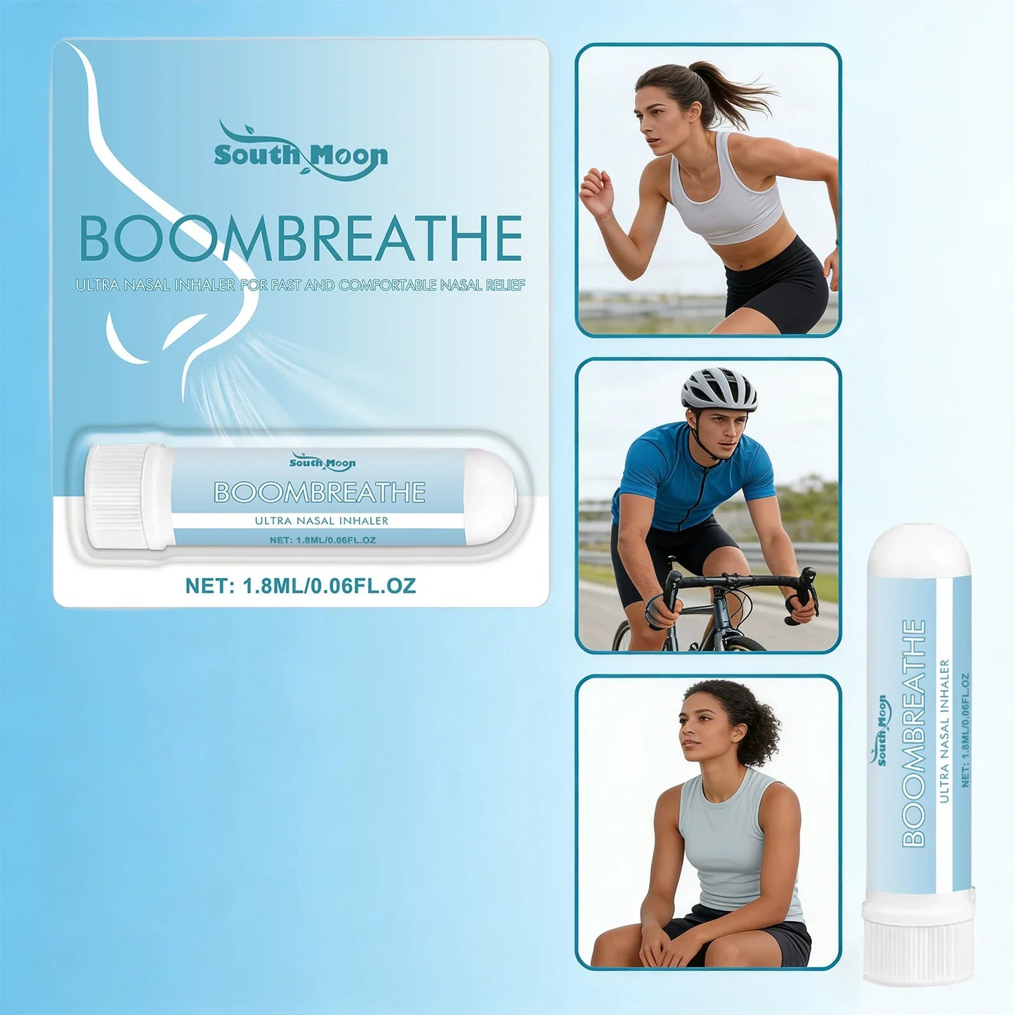 Herbal Soothing Inhaler Cleaning Nasal Improve Discomfort Gentle and Non-irritating Nasal Inhaler Long-Lasting Refreshing