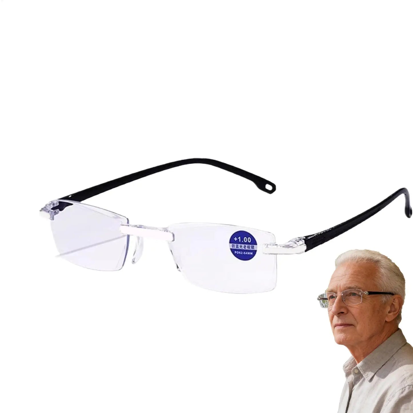 Smart Automatic Zoom Reading Glasses Anti Blue Ray Eyeglasses Autofocus Power Rimless Near Far Computer Glasses