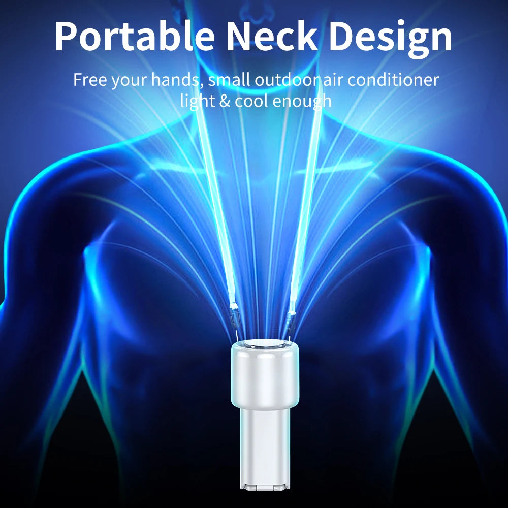 Ice Compress High-Speed Cooling Fan Handheld Fans USB Rechargeable Portable Mini Fan LED Digital Display, Travel, Camping