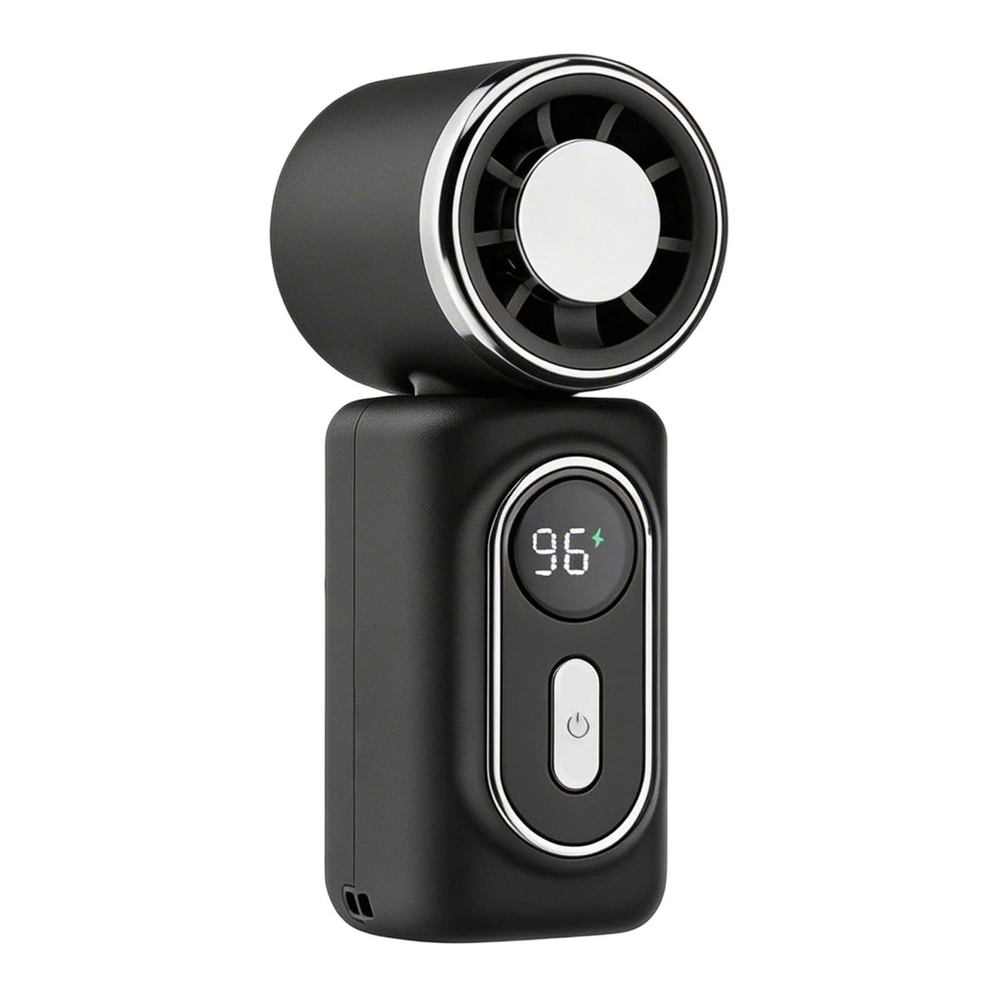Portable Clip-On Mini Fans Adjustable 5-Speed Portable Fan with LED Display for Outdoor Travel Office Travel Accessories Gift