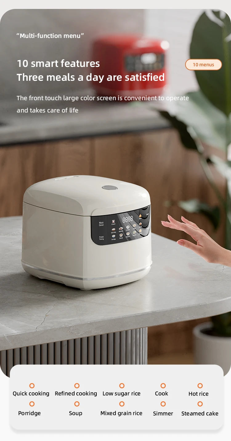Electric Rice Cooker Smart Multifunction Rice Cooking Machine Non-stick Liner For Food Warmer 2L Automatic Household Rice Cooke